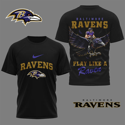 LIMITED EDITION - NEW CUSTOMIZED NFL28 BTR BALTIMORE RAVENS NATION GEAR 3D SHIRT