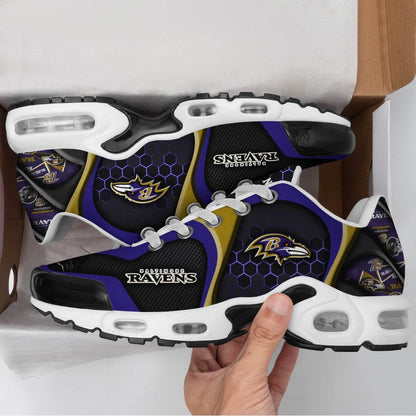 LIMITED EDITION - NEW CUSTOMIZED NFL28 BTR BALTIMORE RAVENS UNISEX AIR MAX PLUS SNEAKERS