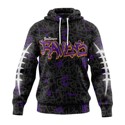 LIMITED EDITION - NEW CUSTOMIZED NFL28 BTR BALTIMORE RAVENS UNISEX T-SHIRT, POLO, HOODIE & JACKETS