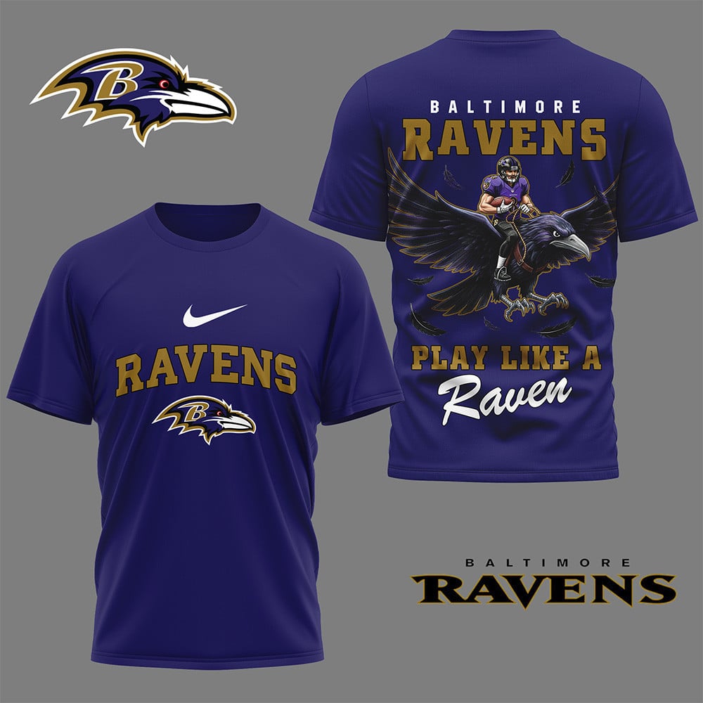 LIMITED EDITION - NEW CUSTOMIZED NFL28 BTR BALTIMORE RAVENS NATION GEAR 3D SHIRT