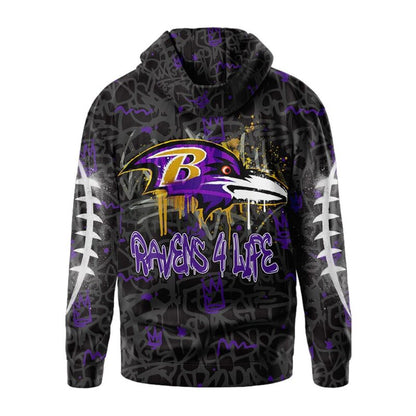 LIMITED EDITION - NEW CUSTOMIZED NFL28 BTR BALTIMORE RAVENS UNISEX T-SHIRT, POLO, HOODIE & JACKETS