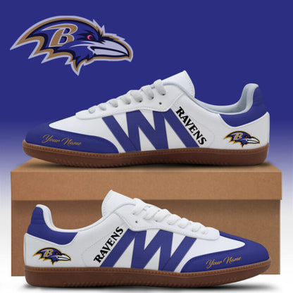 LIMITED EDITION - NEW CUSTOMIZED NFL28 BTR BALTIMORE RAVENS CLASSIC SNEAKERS