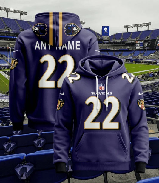 LIMITED EDITION - NEW CUSTOMIZED NFL28 BTR BALTIMORE RAVENS UNISEX T-SHIRT, POLO, HOODIE & JACKETS