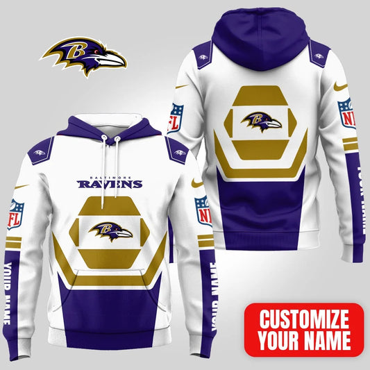 LIMITED EDITION - NEW CUSTOMIZED NFL28 BTR BALTIMORE RAVENS UNISEX T-SHIRT, POLO, HOODIE & JACKETS