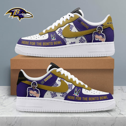 LIMITED EDITION - NEW CUSTOMIZED NFL28 BTR BALTIMORE RAVENS SUPER BOWL HALFTIME SHOW AF1 SHOES