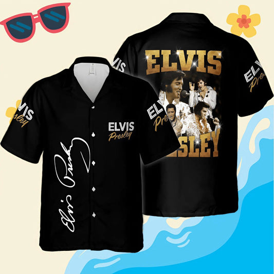 New Premium Elvis Presley  Unisex Hawaiian Shirt - EVPLCAO43