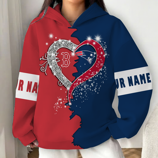 LIMITED EDITION - NEW CUSTOMIZED NFL27 NEP NEW ENGLAND PATRIOTS x MLB03 BRS BOSTON RED SOX UNISEX T-SHIRT, POLO, HOODIE & JACKETS