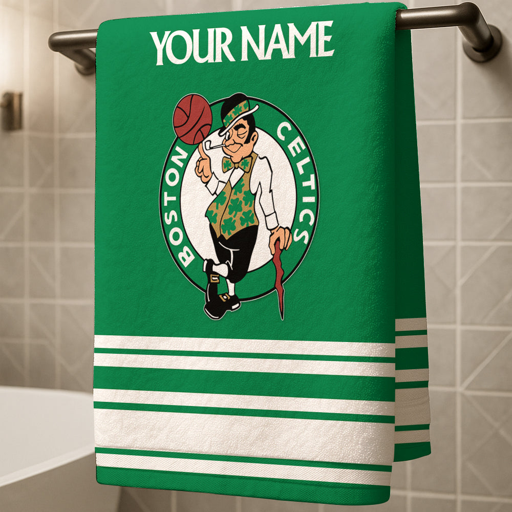 Celtics NBA Personalized Beach & Bath Towel