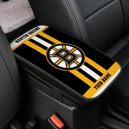 LIMITED EDITION - NEW CUSTOMIZED NHL18 BTB BOSTON BRUINS CAR ARMREST PAD COVER