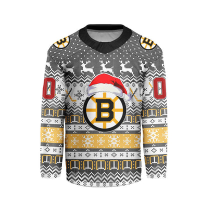 LIMITED EDITION - NEW CUSTOMIZED NHL02 BTB BOSTON BRUINS LONG SLEEVED T-SHIRT