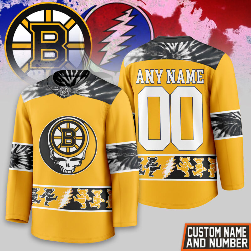 [SUPER SALE] NEW CUSTOMIZED NHL02 BTB BOSTON BRUINS UNISEX HOCKEY JERSEY
