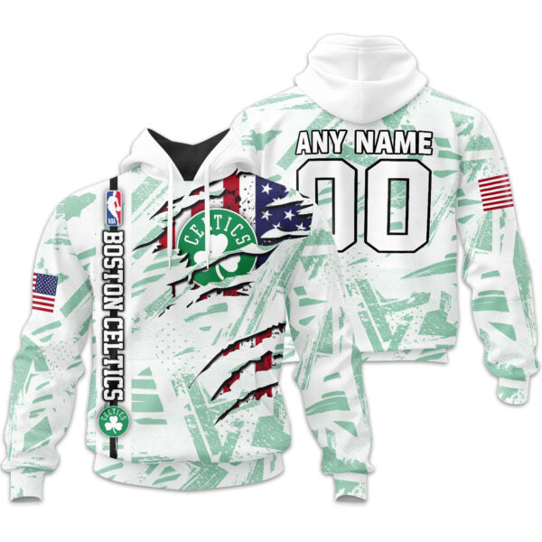LIMITED EDITION - NEW CUSTOMIZED NBA03 BCE BOSTON CELTICS UNISEX T-SHIRT, POLO, HOODIE & JACKETS