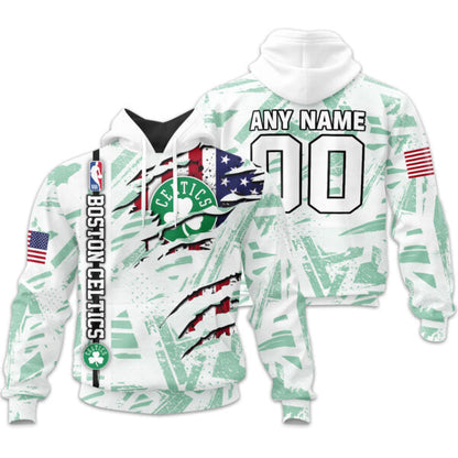 LIMITED EDITION - NEW CUSTOMIZED NBA03 BCE BOSTON CELTICS UNISEX T-SHIRT, POLO, HOODIE & JACKETS