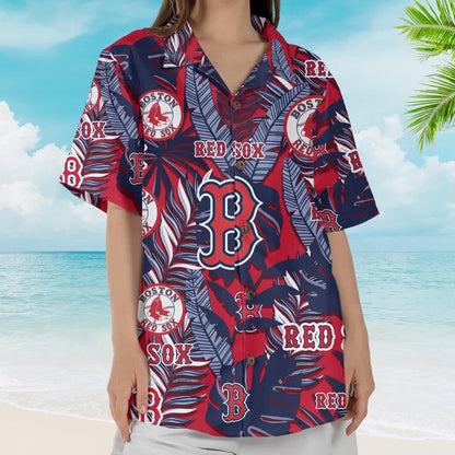LIMITED EDITION - NEW CUSTOMIZED MLB03 BRS BOSTON RED SOX UNISEX HAWAIIAN SHIRT
