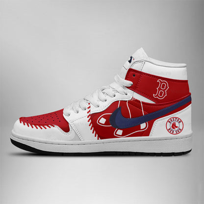 LIMITED EDITION - NEW CUSTOMIZED MLB03 BRS BOSTON RED SOX AIR JORDAN SNEAKERS