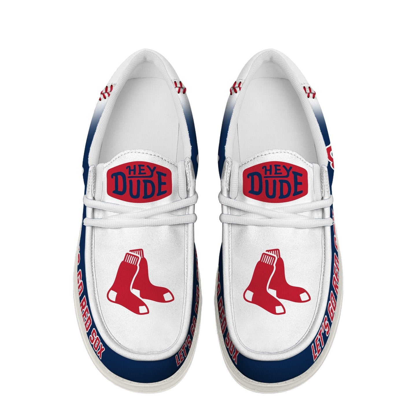 LIMITED EDITION - NEW CUSTOMIZED MLB03 BRS BOSTON RED SOX LOAFER SHOES
