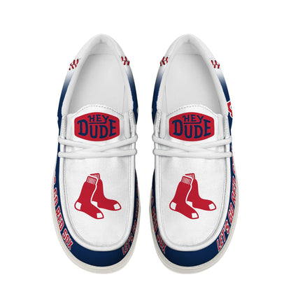 LIMITED EDITION - NEW CUSTOMIZED MLB03 BRS BOSTON RED SOX LOAFER SHOES