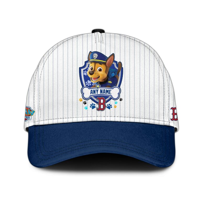 LIMITED EDITION - NEW CUSTOMIZED MLB03 BRS BOSTON RED SOX x PAW PATROL BASEBALL JERSEY & CAP