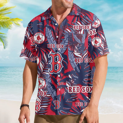 LIMITED EDITION - NEW CUSTOMIZED MLB03 BRS BOSTON RED SOX UNISEX HAWAIIAN SHIRT