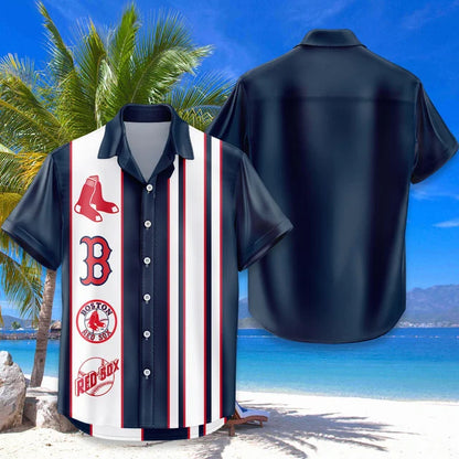 LIMITED EDITION - NEW CUSTOMIZED MLB03 BRS BOSTON RED SOX UNISEX HAWAIIAN SHIRT