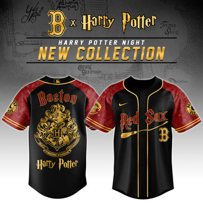 LIMITED EDITION - NEW CUSTOMIZED MLB03 BR SOX x HARRY POTTER BASEBALL JERSEY & CAP