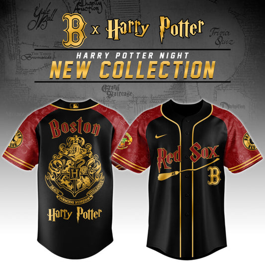 LIMITED EDITION - NEW CUSTOMIZED MLB03 BR SOX x HARRY POTTER BASEBALL JERSEY & CAP