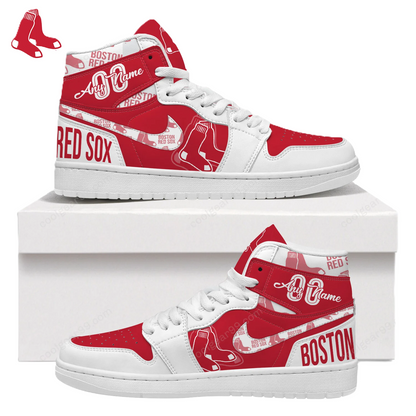 LIMITED EDITION - NEW CUSTOMIZED MLB03 BR SOX AIR JORDAN SNEAKERS