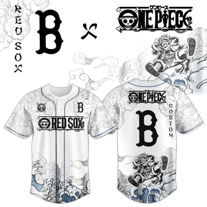 LIMITED EDITION - NEW CUSTOMIZED MLB03 BRS BOSTON RED SOX x ONE PIECE BASEBALL JERSEY & CAP