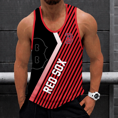 LIMITED EDITION - NEW CUSTOMIZED MLB03 BOSTON RED SOX UNISEX TANK TOP