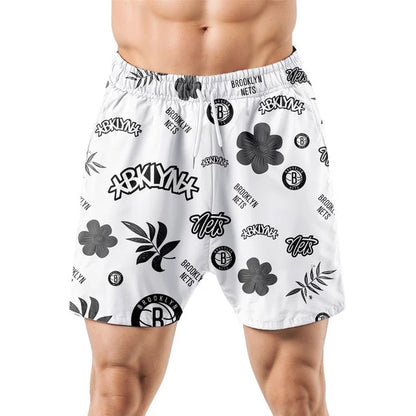 LIMITED EDITION - NEW CUSTOMIZED NBA25 BNE BROOKLYN NETS UNISEX HAWAIIAN SHIRT & SHORTS SET