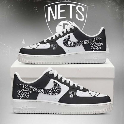 [HOT DEAL] NEW CUSTOMIZED NBA25 BNE BROOKLYN NETS AF1 SHOES