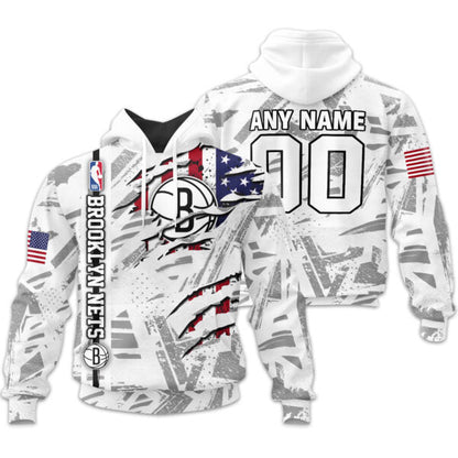 LIMITED EDITION - NEW CUSTOMIZED NBA25 BNE BROOKLYN NETS UNISEX T-SHIRT, POLO, HOODIE & JACKETS