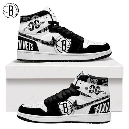 [HOT DEAL] NEW CUSTOMIZED NBA25 BNE BROOKLYN NETS AIR JORDAN SNEAKERS