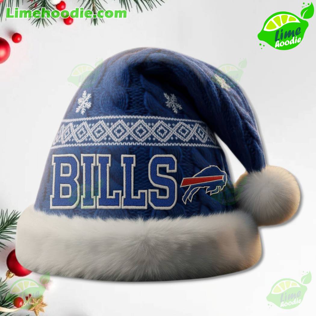 LIMITED EDITION - NEW CUSTOMIZED NFL03 BFB BUFFALO BILLS CHRISTMAS HAT