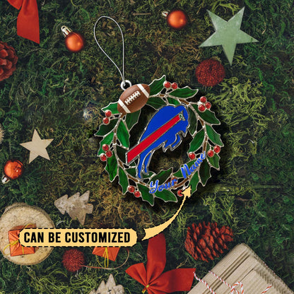 LIMITED EDITION - NEW CUSTOMIZED NFL03 BFB BUFFALO BILLS ACRYLIC ORNAMENT