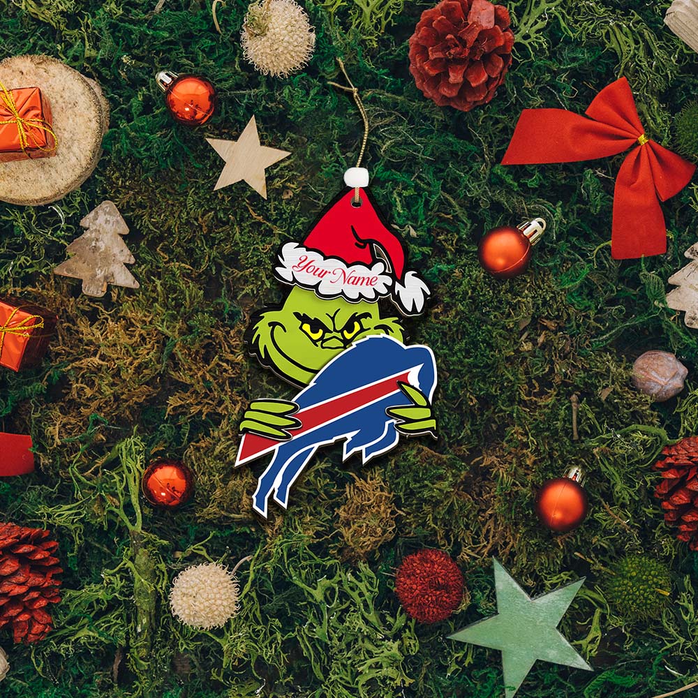 LIMITED EDITION - NEW CUSTOMIZED NFL03 BFB BUFFALO BILLS ACRYLIC ORNAMENT