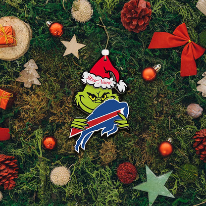 LIMITED EDITION - NEW CUSTOMIZED NFL03 BFB BUFFALO BILLS ACRYLIC ORNAMENT