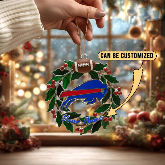 LIMITED EDITION - NEW CUSTOMIZED NFL03 BFB BUFFALO BILLS ACRYLIC ORNAMENT