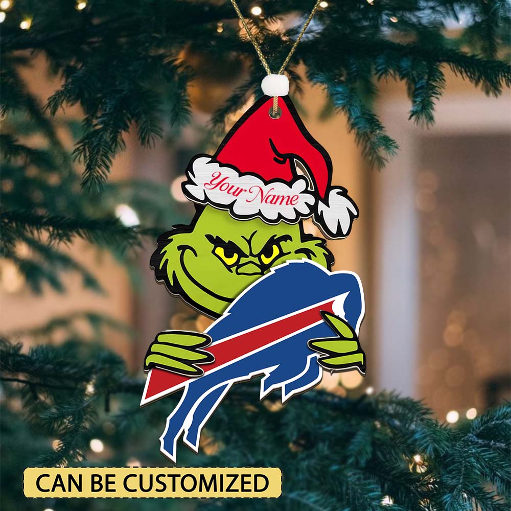 LIMITED EDITION - NEW CUSTOMIZED NFL03 BFB BUFFALO BILLS ACRYLIC ORNAMENT