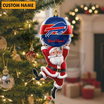LIMITED EDITION - NEW CUSTOMIZED NFL03 BFB BUFFALO BILLS CHRISTMAS ACRYLIC ORNAMENT