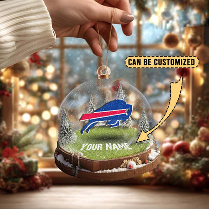 LIMITED EDITION - NEW CUSTOMIZED NFL03 BFB BUFFALO BILLS ACRYLIC ORNAMENT