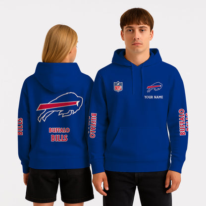 LIMITED EDITION - NEW CUSTOMIZED NFL03 BFB BUFFALO BILLS UNISEX HOODIE