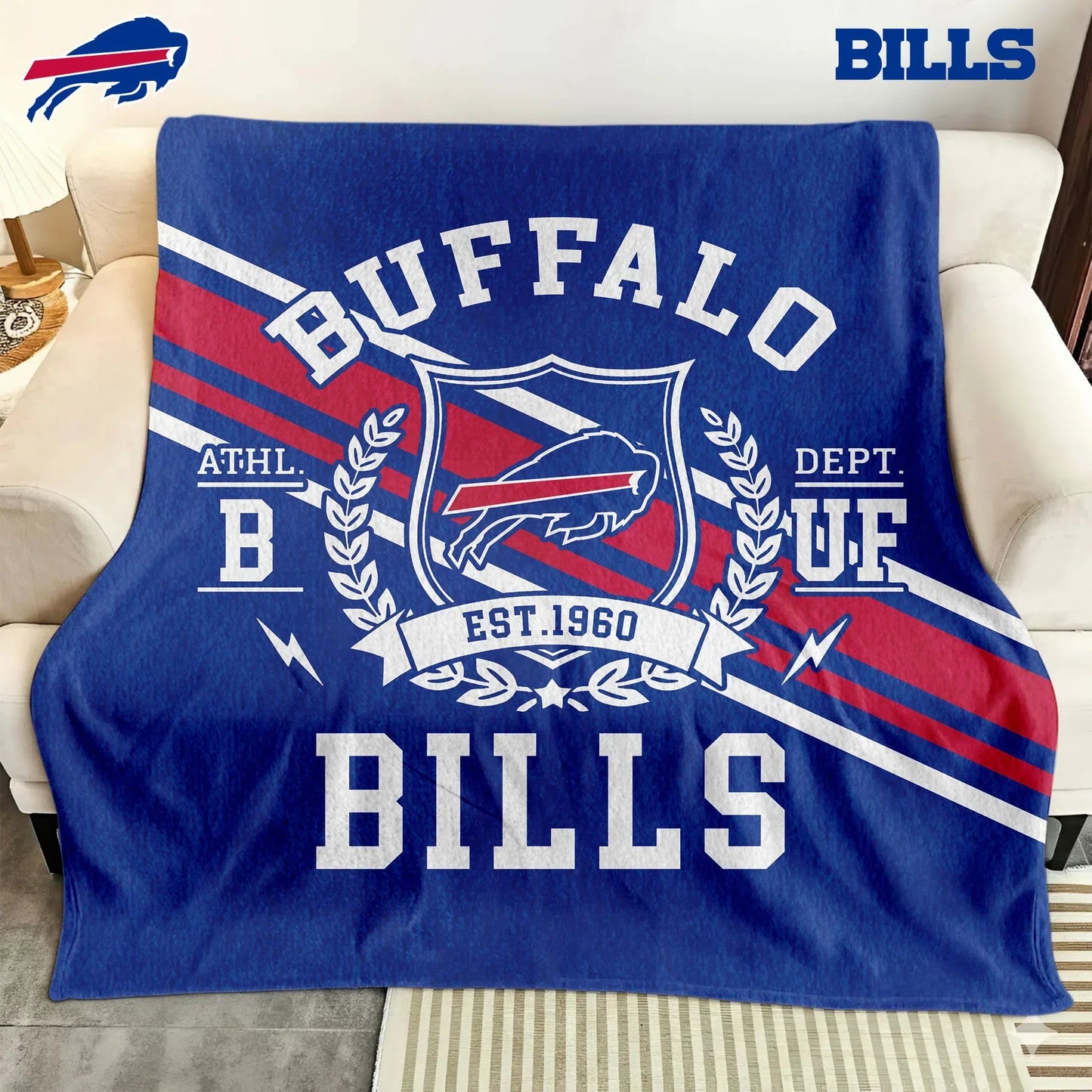 LIMITED EDITION - NEW CUSTOMIZED NFL03 BFB BUFFALO BILLS NORMAL & FLEECE BLANKET