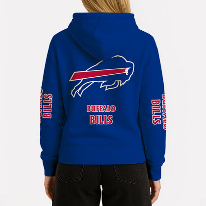 LIMITED EDITION - NEW CUSTOMIZED NFL03 BFB BUFFALO BILLS UNISEX HOODIE