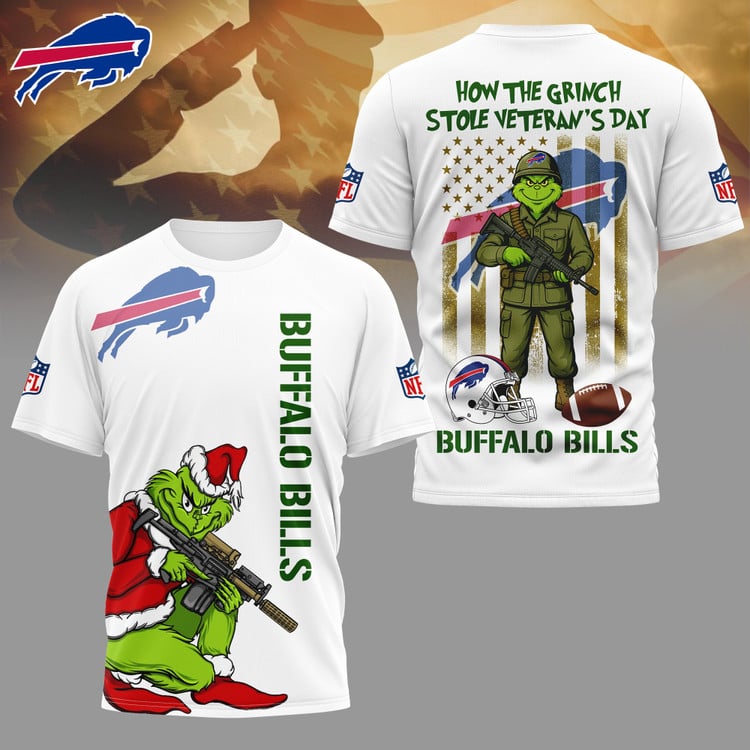 LIMITED EDITION - NEW CUSTOMIZED NFL03 BFB BUFFALO BILLS 3D SHIRT