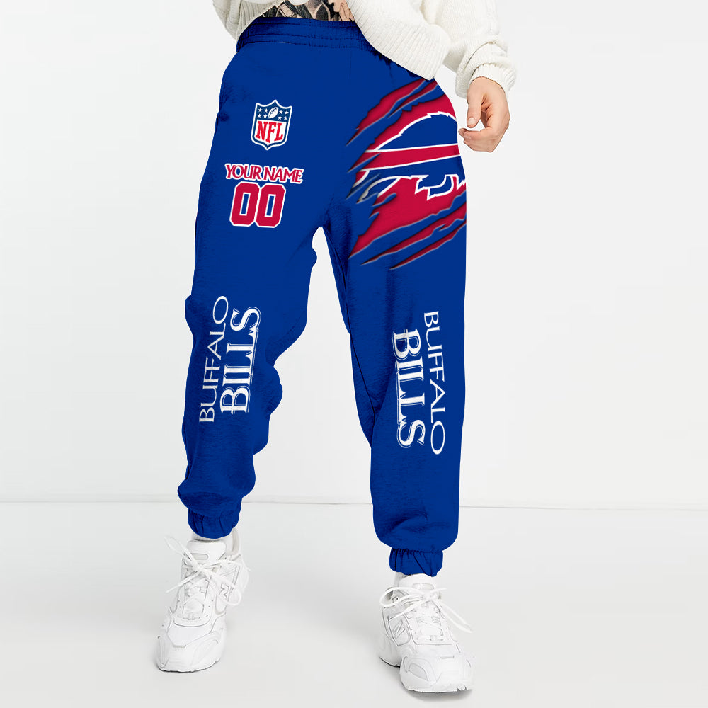 LIMITED EDITION - NEW PREMIUM NFL03 BFB BUFFALO BILLS UNISEX LONG PANTS