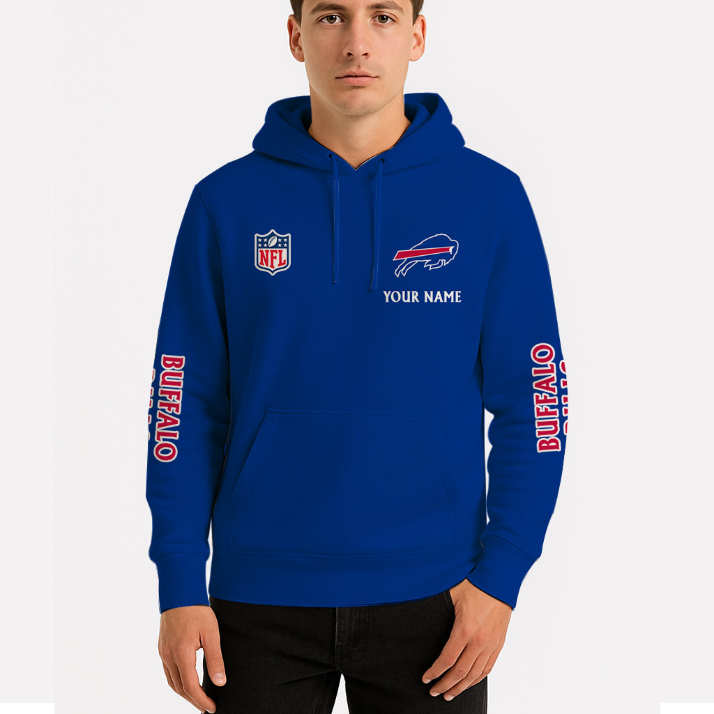 LIMITED EDITION - NEW CUSTOMIZED NFL03 BFB BUFFALO BILLS UNISEX HOODIE