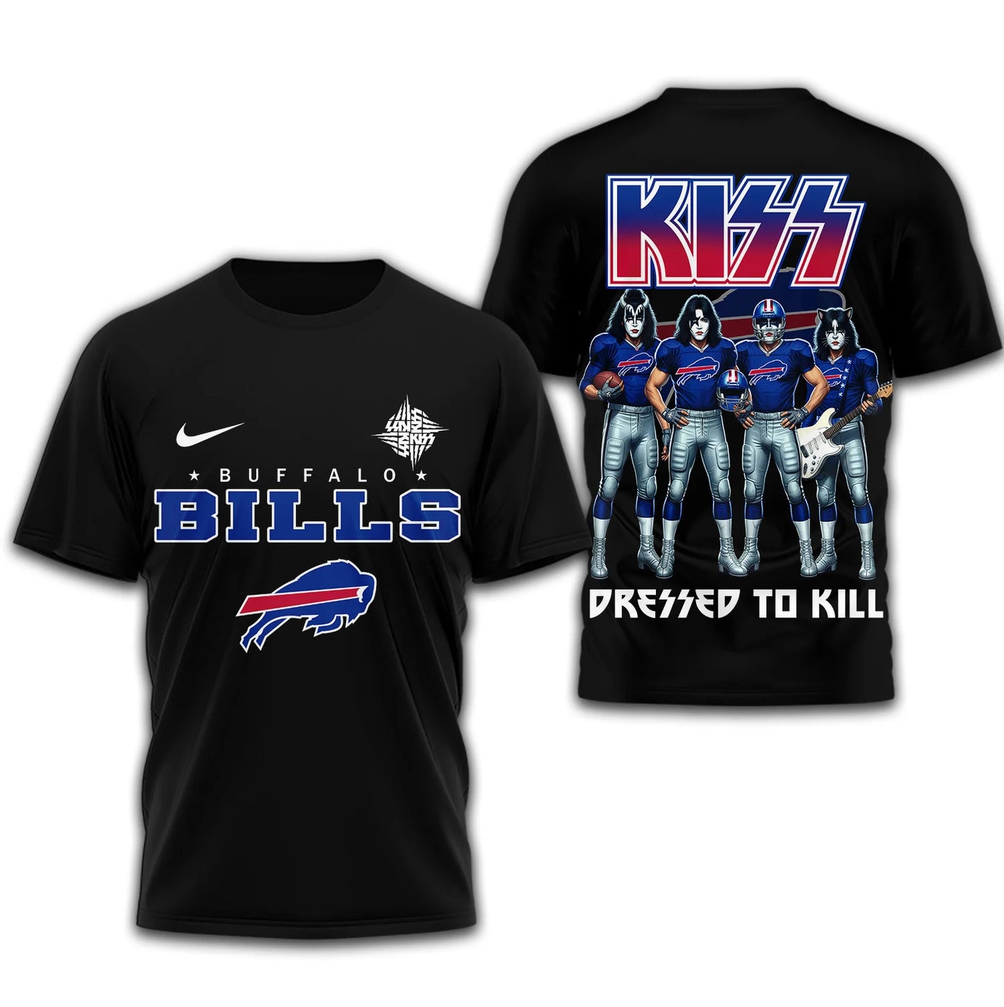 LIMITED EDITION - NEW CUSTOMIZED NFL03 BFB BUFFALO BILLS T-SHIRT | MULTIPLE COLORS AVAILABLE