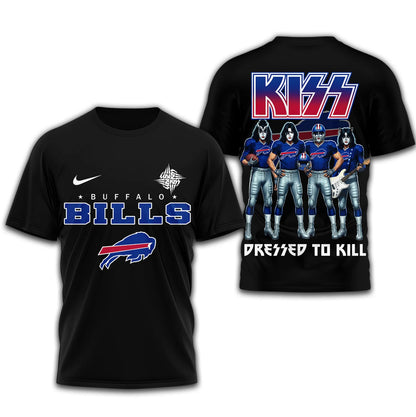 LIMITED EDITION - NEW CUSTOMIZED NFL03 BFB BUFFALO BILLS T-SHIRT | MULTIPLE COLORS AVAILABLE