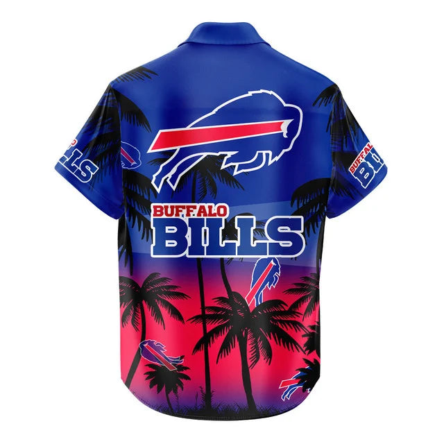 LIMITED EDITION - NEW CUSTOMIZED NFL03 BFB BUFFALO BILLS UNISEX HAWAIIAN SHIRT & SHORTS SET